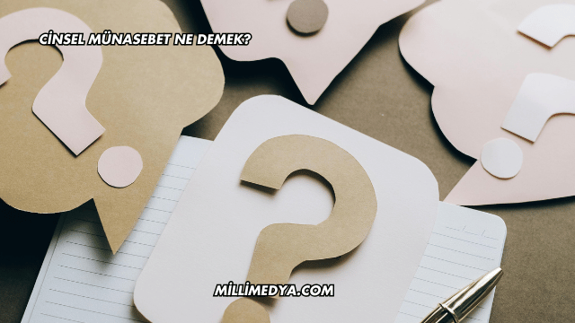 Cinsel Münasebet Ne Demek?