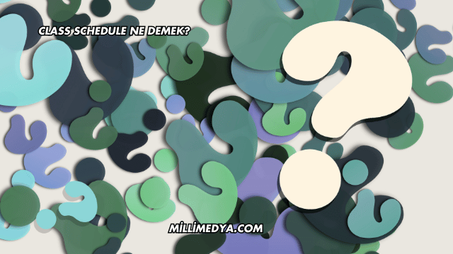 Class Schedule Ne Demek?