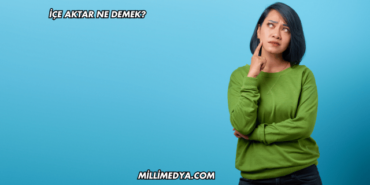 İçe Aktar Ne Demek?