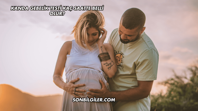 Kanda Gebelik Testi Kaç Saatte Belli Olur?