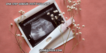 One Step Gebelik Testi Kullanımı
