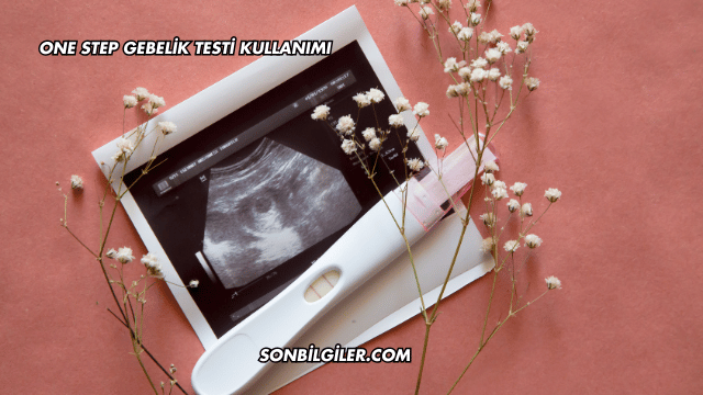One Step Gebelik Testi Kullanımı