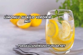 Limonlu Su Kilo Verdirir mi?