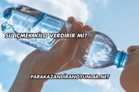 Su İçmek Kilo Verdirir mi?