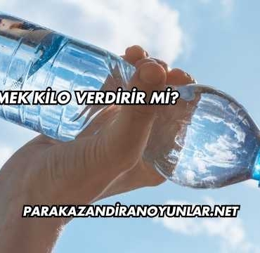 Su İçmek Kilo Verdirir mi?