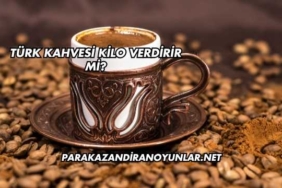 Türk Kahvesi Kilo Verdirir mi?