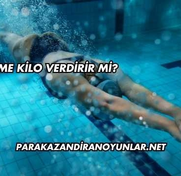 Yüzme Kilo Verdirir mi?